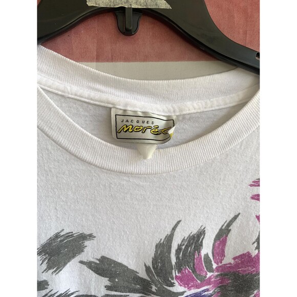 True Vintage 80s Jacques Moret abstract art print fits Size L - Picture 4 of 12